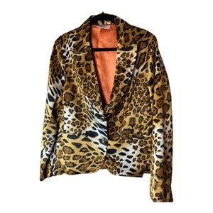 Leopard Animal Print‎ Jacet by Anage Too Size M